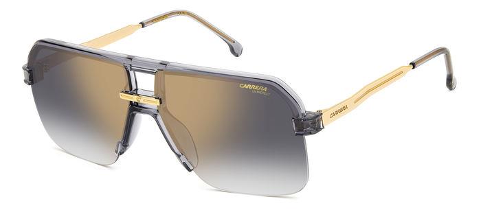 Carrera Uomo Carrera 1066/S Kb7/Fq Occhiali Da Sole Plastica Grigio Grigio/Oro Squadrata Normale Sfumato