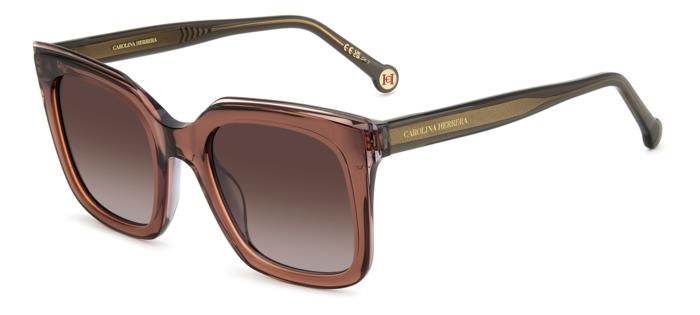 Carolina Herrera Donna Her 0249/G/S Tui/Ha Occhiali Da Sole Acetato Marrone Marrone Squadrata Sfumato