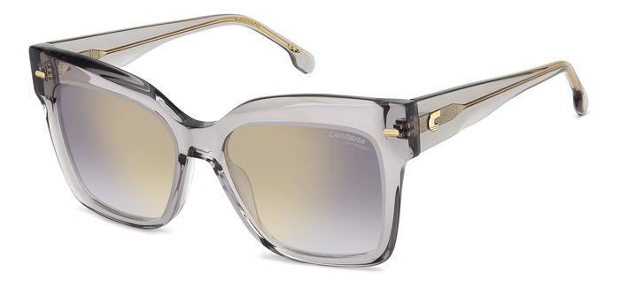 Carrera Donna Carrera 3037/S Kb7/Fq Occhiali Da Sole Acetato Grigio Grigio/Oro Farfalla  Specchiato