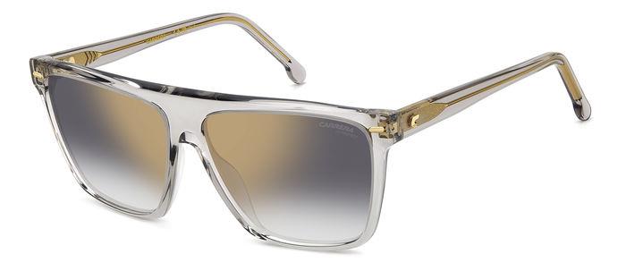 Carrera Donna Carrera 3027/S Kb7/Fq Occhiali Da Sole Acetato Grigio Grigio/Oro Squadrata  Specchiato