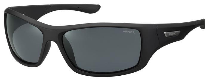 Polaroid Uomo Pld 7013/S 807/M9 Occhiali Da Sole Plastica Nero Grigio Squadrata