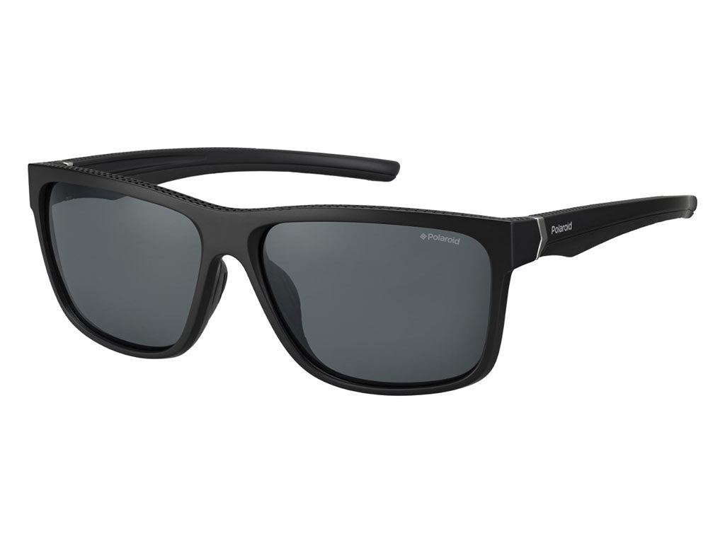 Polaroid Uomo Pld 7014/S 807/M9 Occhiali Da Sole Plastica Nero  Squadrata Polarizzata