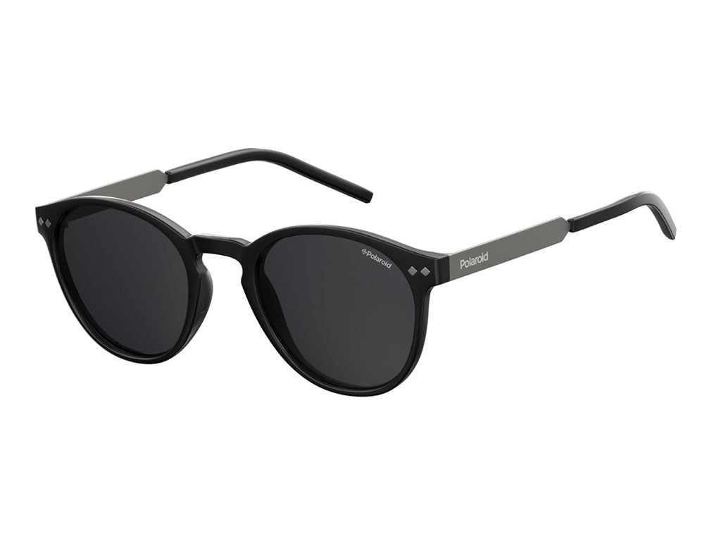 Polaroid Unisex Pld 1029/S 003/M9 Occhiali Da Sole Plastica Nero  Rotonda Polarizzata