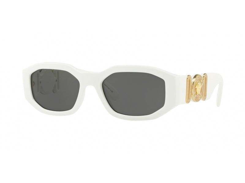 Versace Uomo Ve4361 401/87 Occhiali Da Sole Nylon Bianco Grigio Geometrica Normale