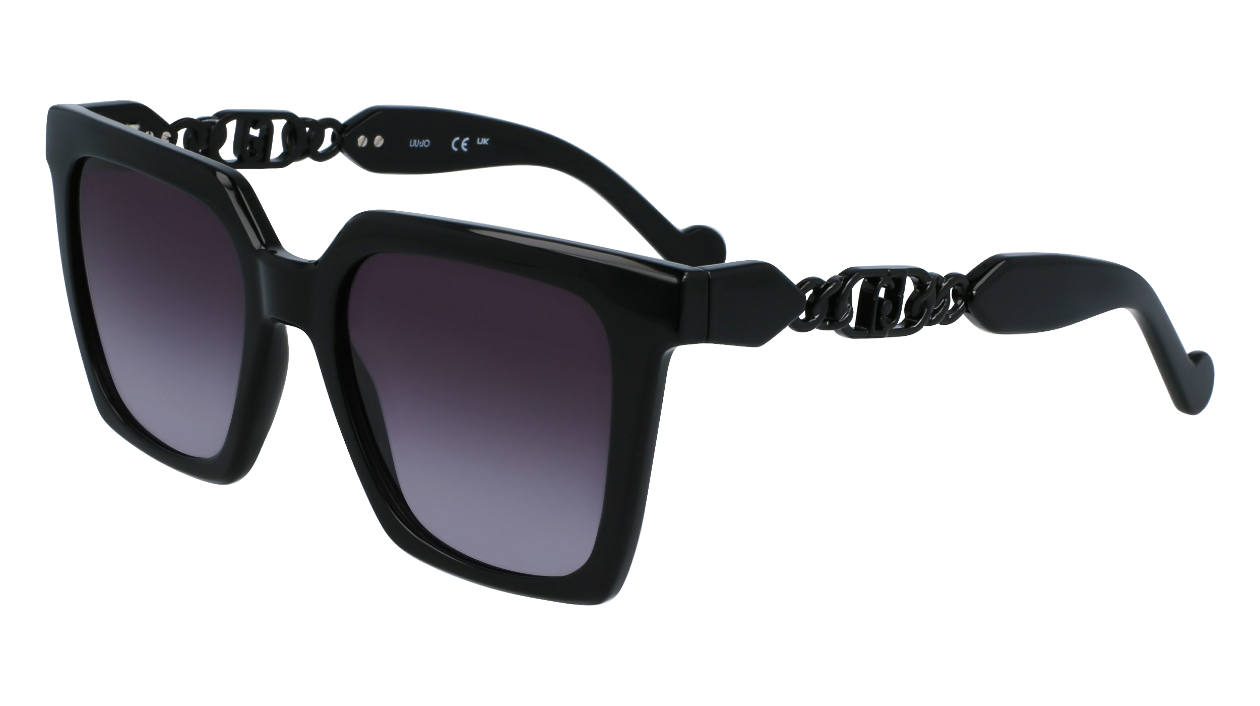 Liu Jo Donna Lj779S 001 Occhiali Da Sole Iniettato Nero Grigio Squadrata Normale Sfumato