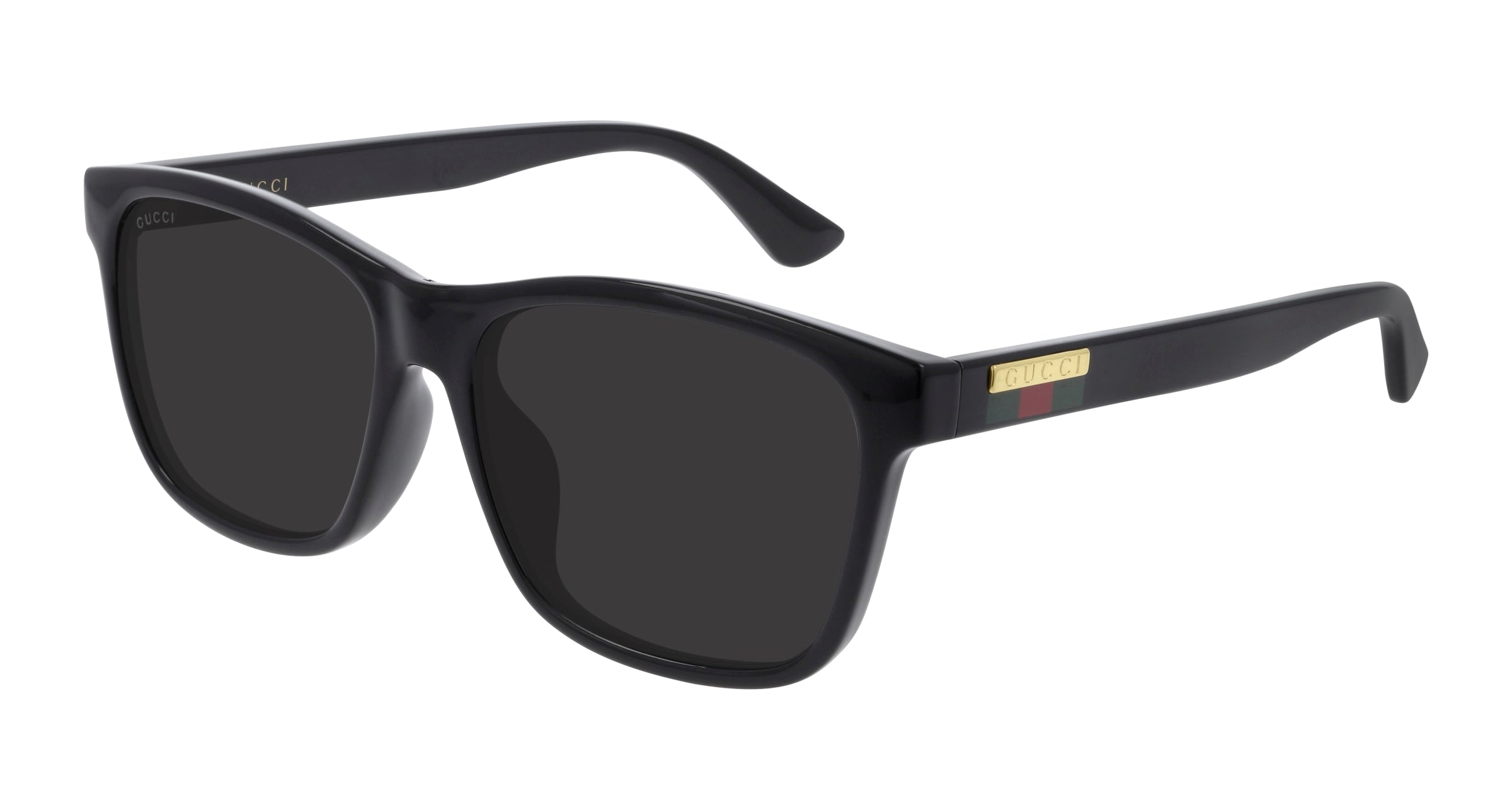 Gucci Uomo Gg0746Sa 001 Occhiali Da Sole Iniettato Nero Grigio Squadrata Normale