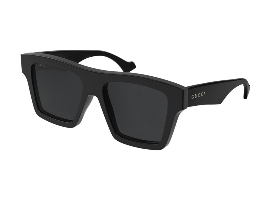 Gucci Uomo Gg0962S 005 Occhiali Da Sole Acetato Nero Grigio Squadrata Normale
