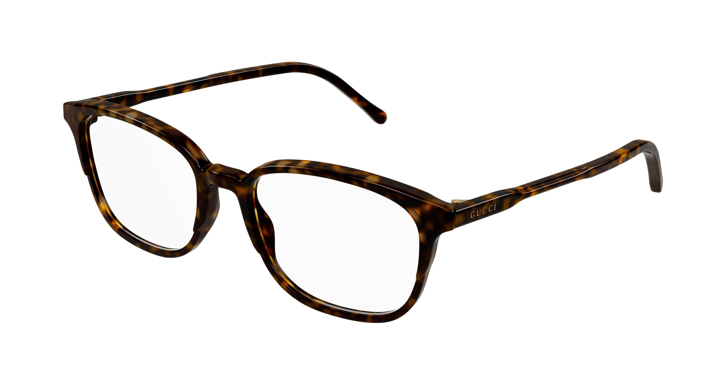 Gucci Donna Gg1213Oa 002 Montature Da Vista Acetato Havana  Squadrata