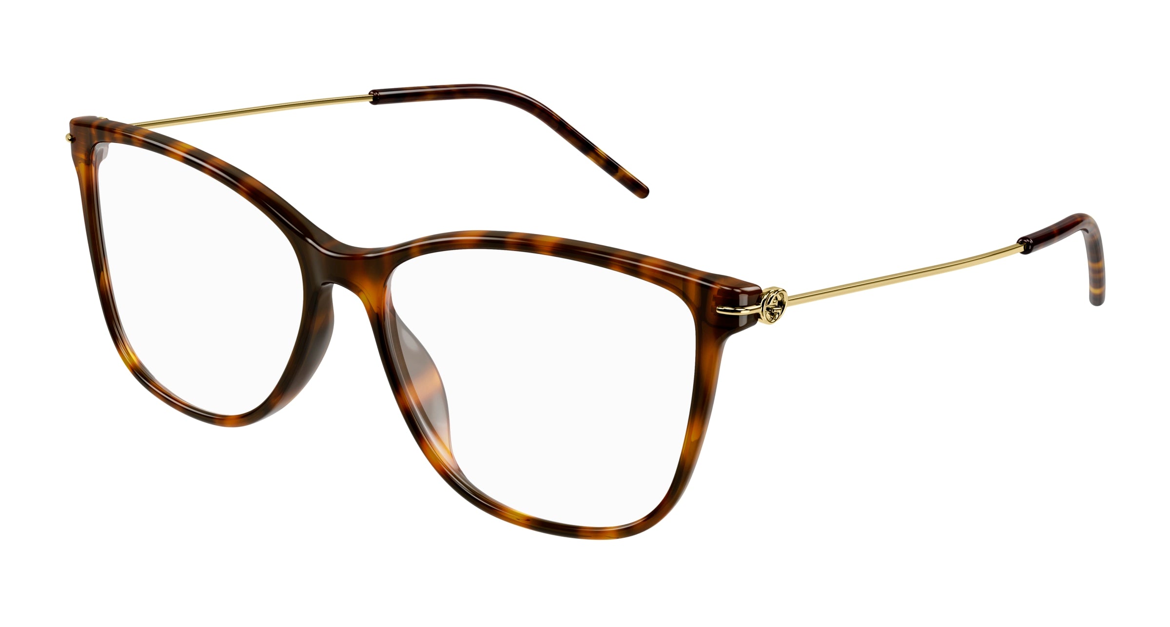 Gucci Donna Gg1272O 002 Montature Da Vista Plastica Havana  Cat Eye