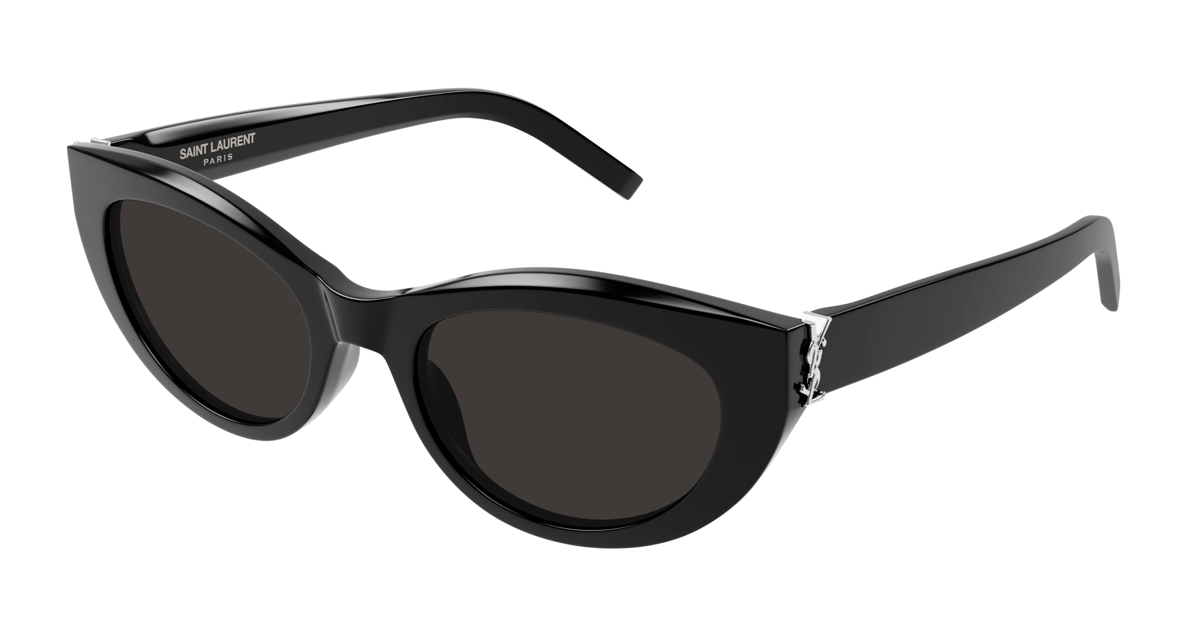 Saint Laurent Donna Sl M115 001 Occhiali Da Sole Acetato Nero Nero Cat Eye