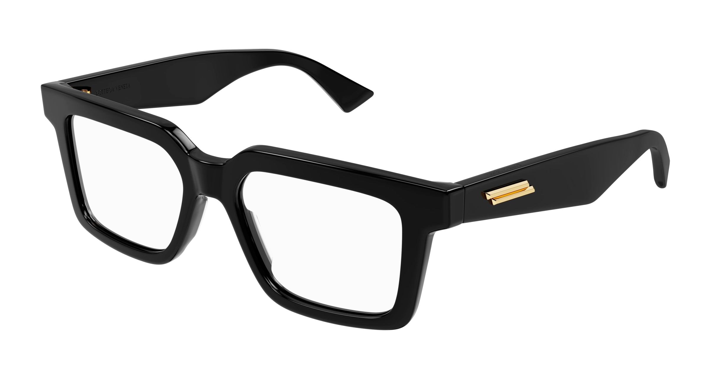 Bottega Veneta Uomo Bv1216O 001 Montature Da Vista Acetato Nero  Squadrata
