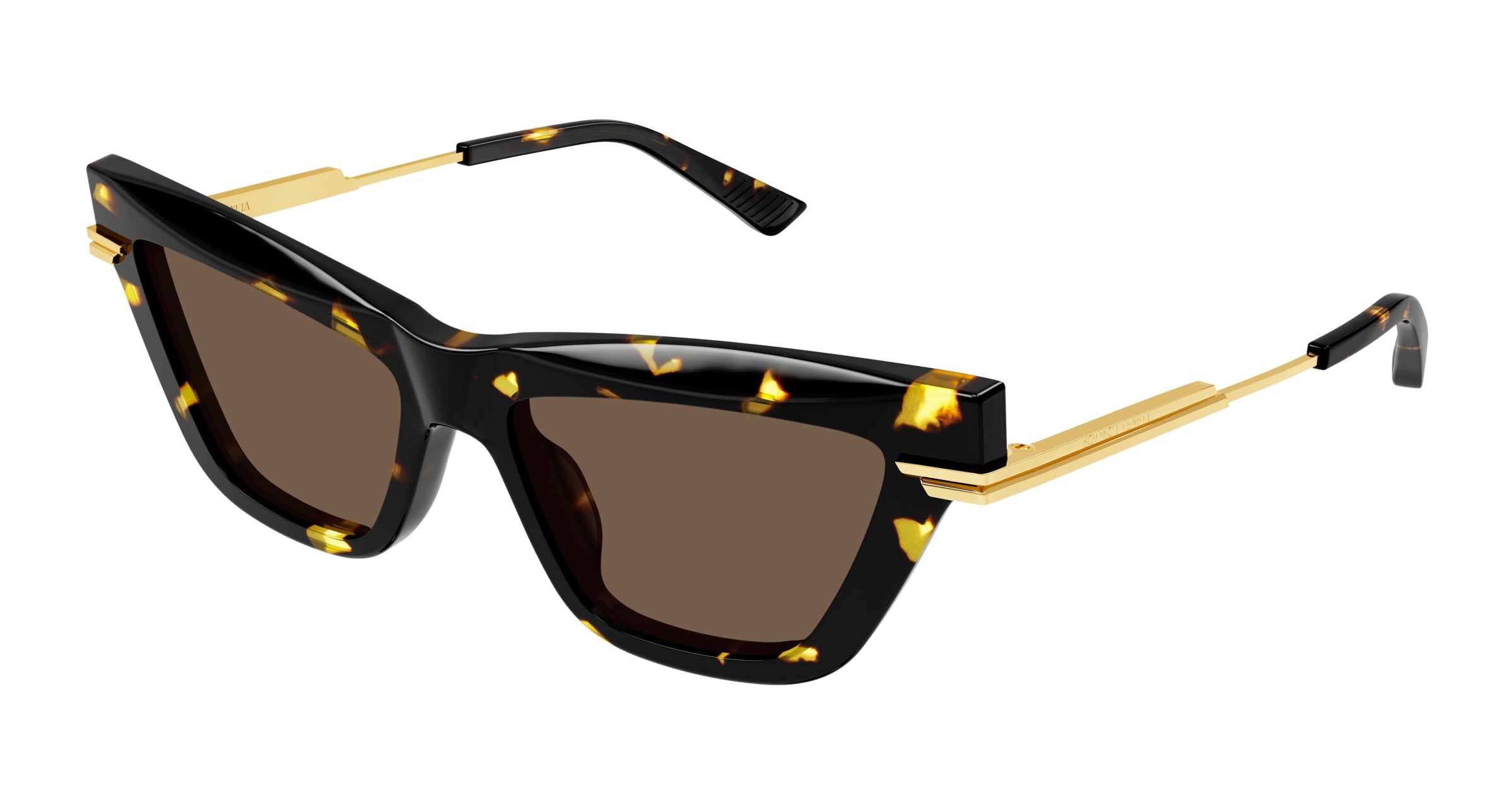 Bottega Veneta Donna Bv1241S 002 Occhiali Da Sole Acetato Havana Marrone Cat Eye Normale