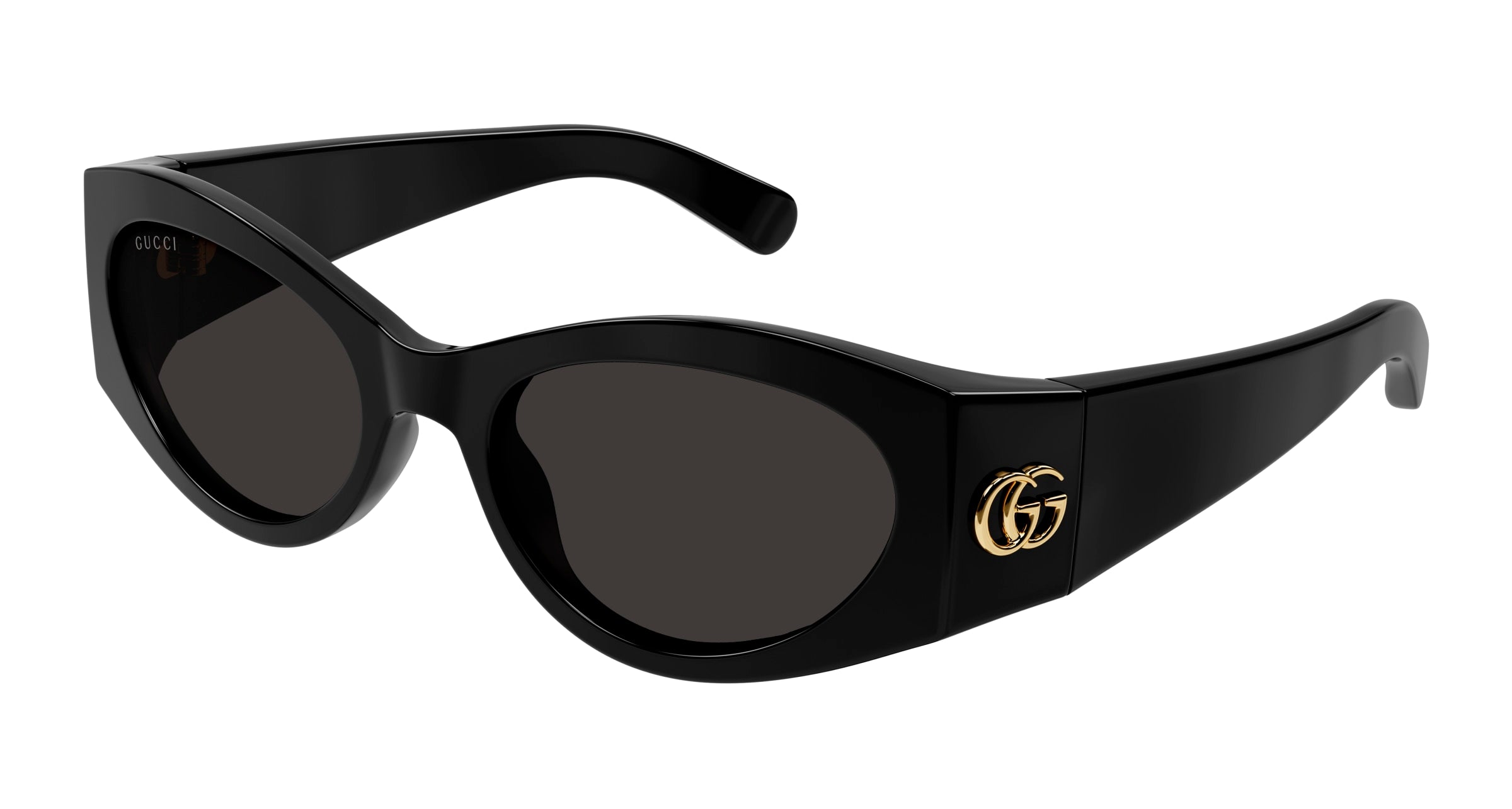 Gucci Donna Gg1401S 001 Occhiali Da Sole Acetato Nero Grigio Geometrica Normale