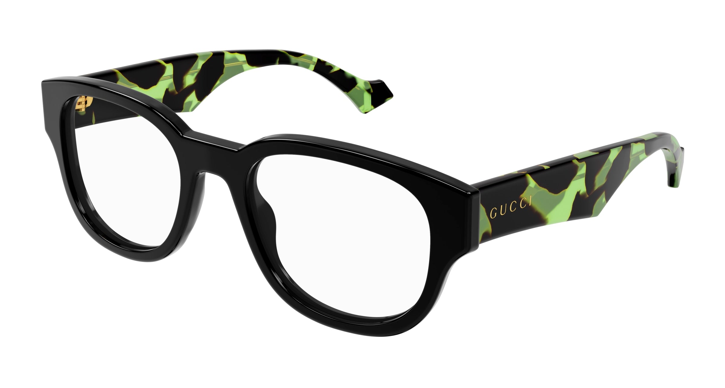 Gucci Uomo Gg1429O 003 Montature Da Vista Acetato Nero Trasparente Pantos