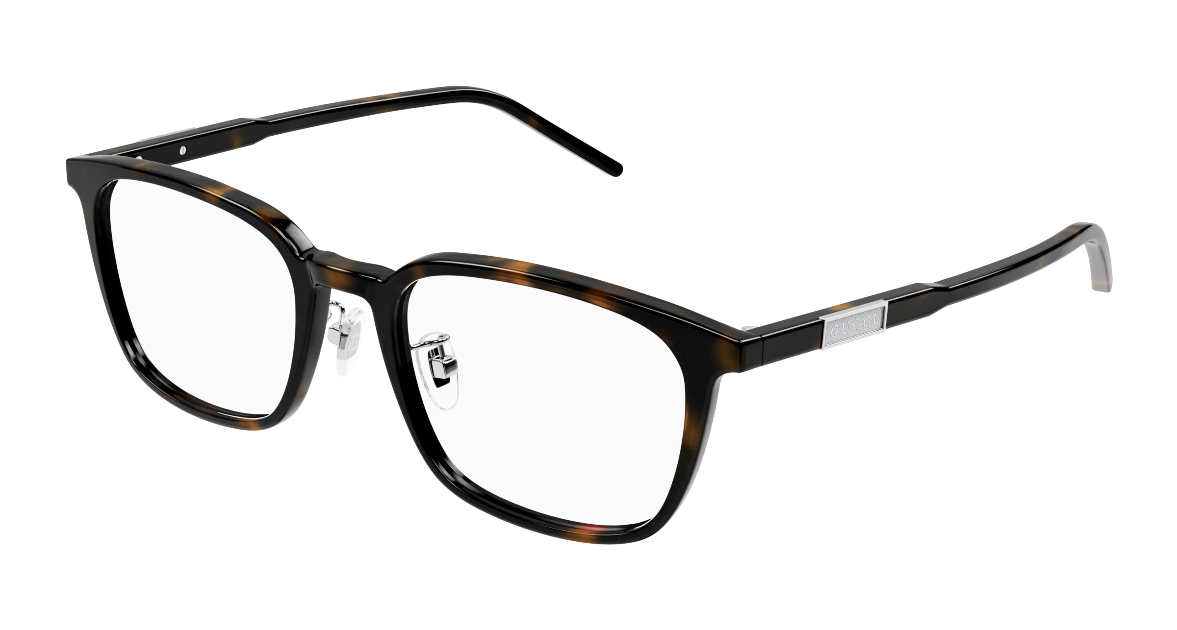Gucci Uomo Gg1465Oa 003 Montature Da Vista Acetato Havana Trasparente Squadrata