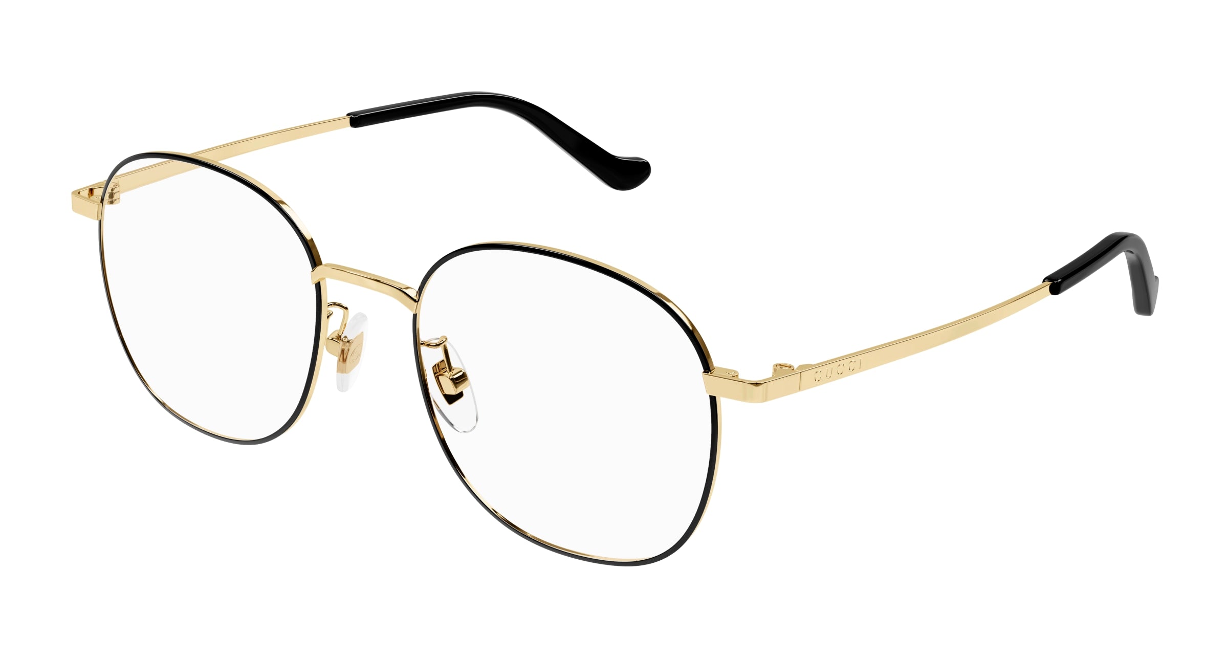 Gucci Donna Gg1469Oa 003 Montature Da Vista Metallo Oro Trasparente Rotonda