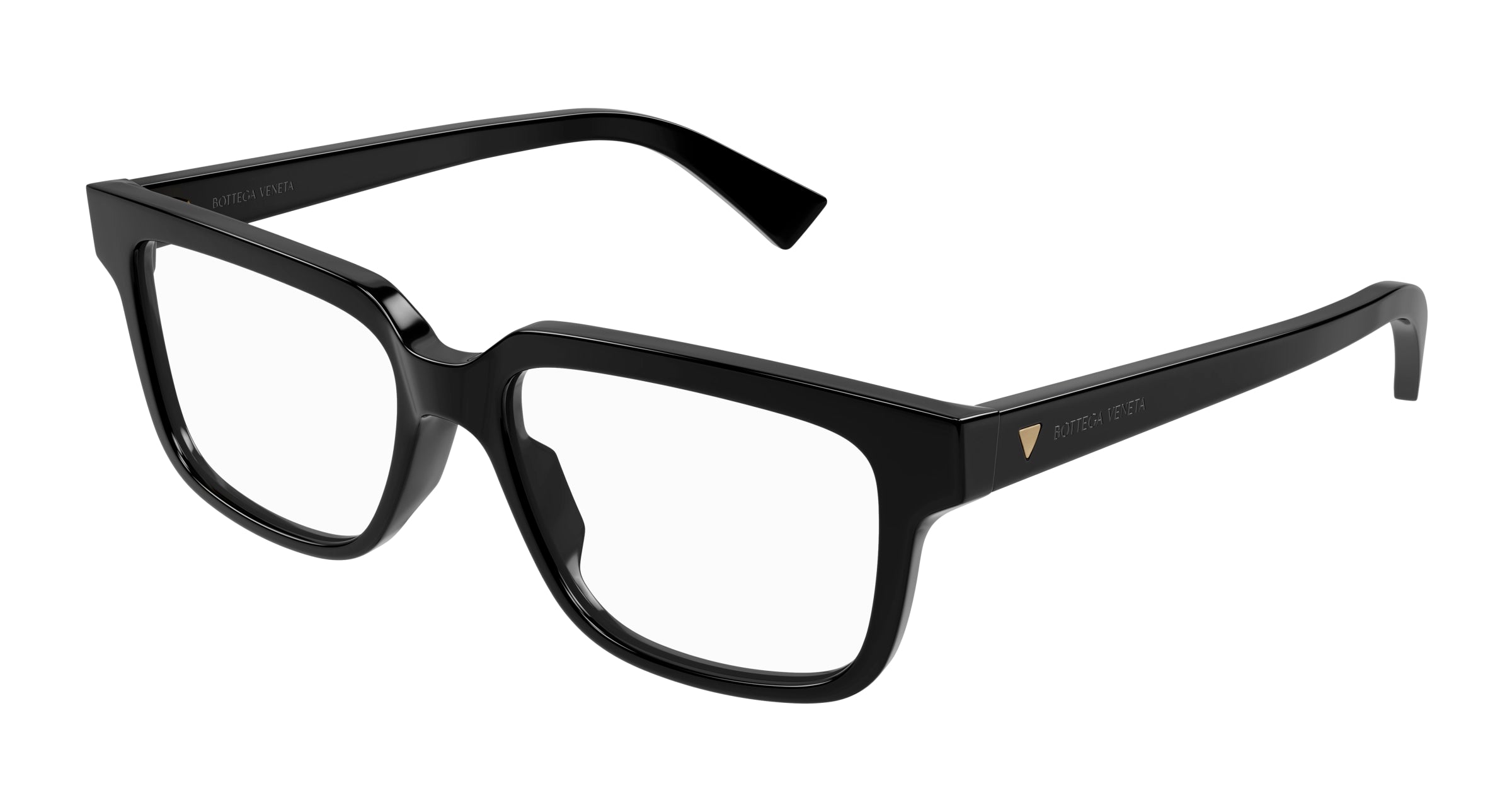 Bottega Veneta Uomo Bv1256O 001 Montature Da Vista Acetato Nero  Squadrata