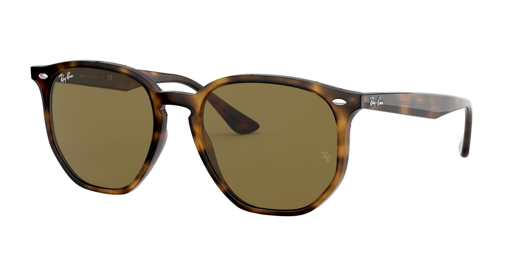 Ray - Ban Unisex Rb4306 710/73 Occhiali Da Sole Iniettato Tartaruga Geometrica Normale