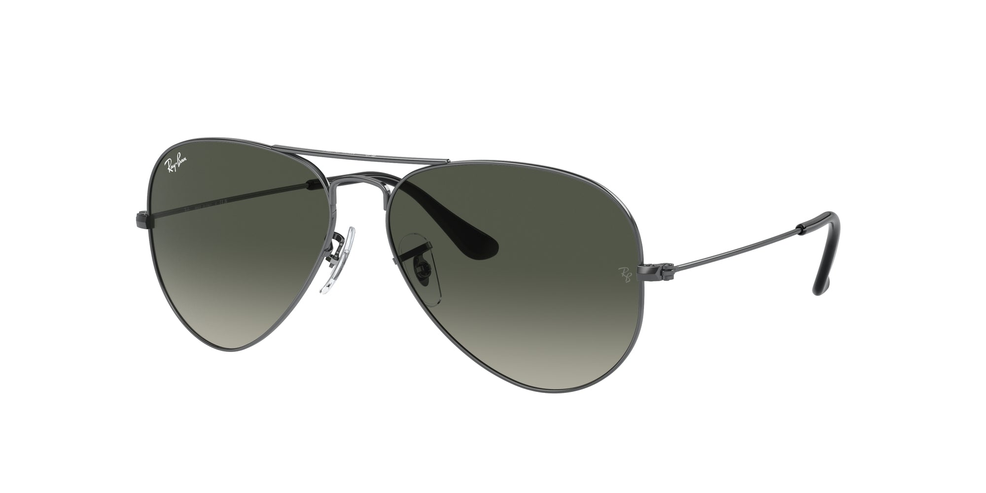 Ray - Ban Unisex Rb3025 Aviator 004/71 Occhiali Da Sole Metallo Grigio Grigio Pilot Normale
