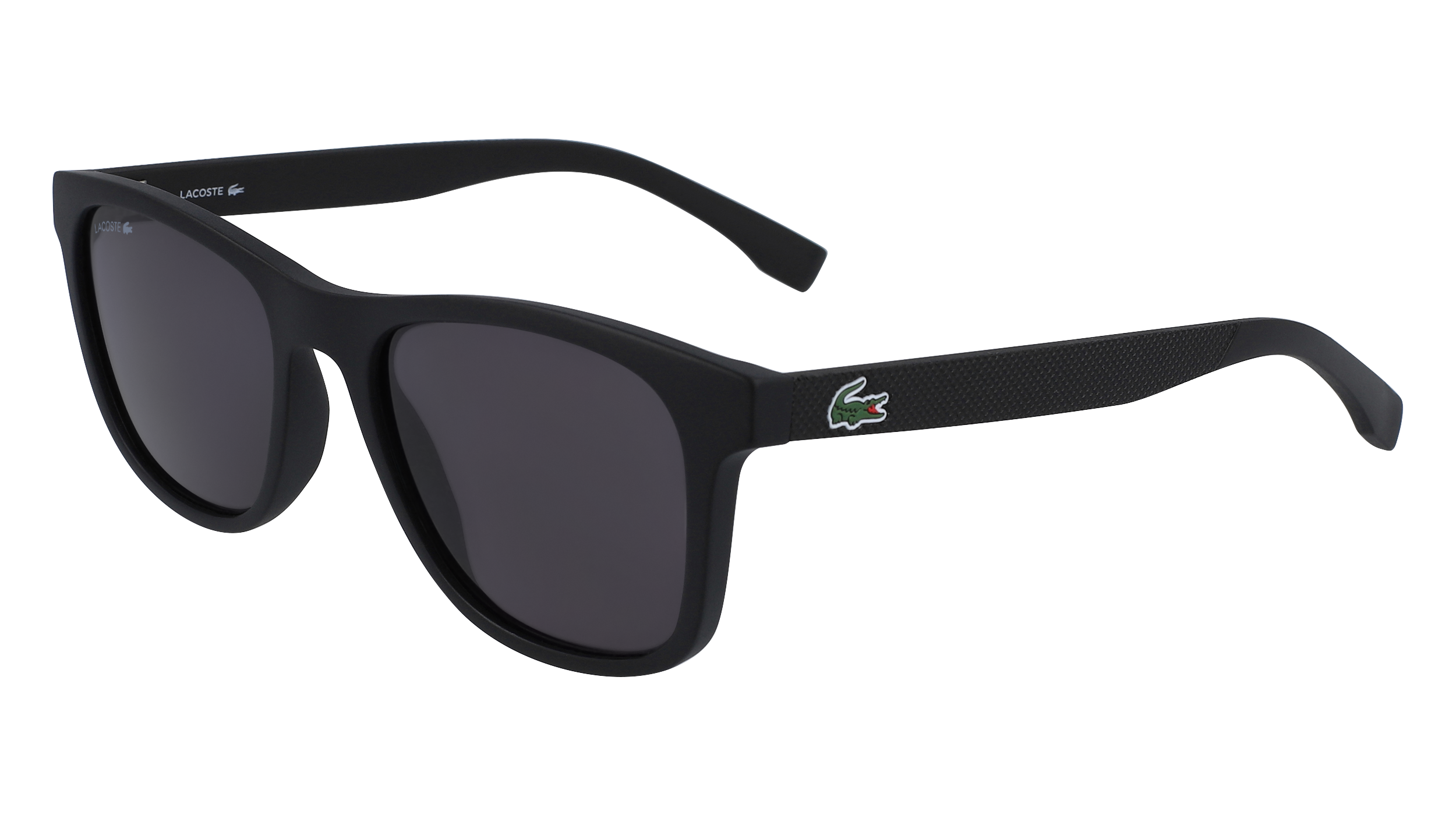 Lacoste Uomo L884S 001 Occhiali Da Sole Iniettato Nero Grigio Squadrata Normale Fotocromatiche