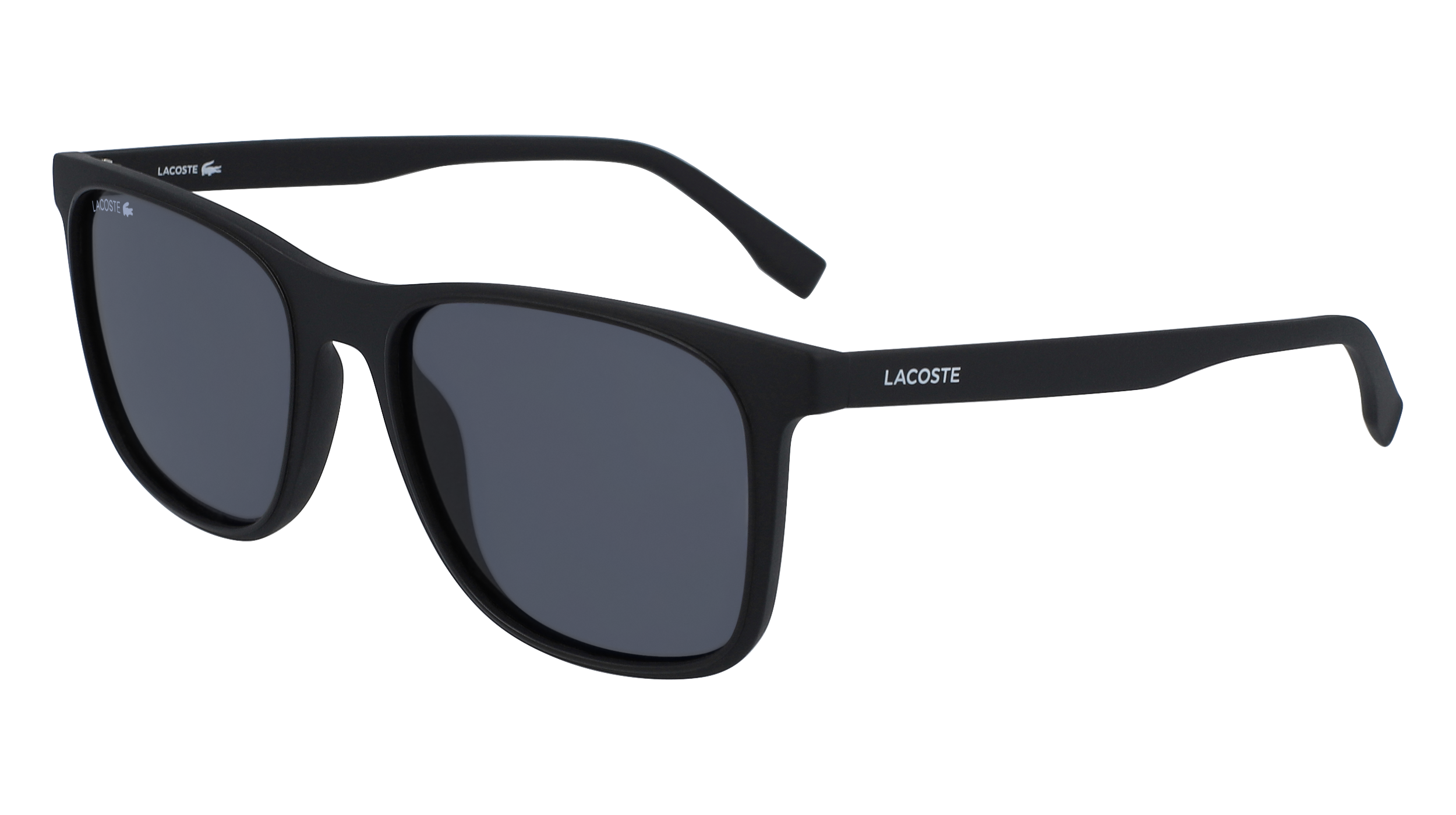 Lacoste Uomo L882S 001 Occhiali Da Sole Iniettato Nero Grigio Squadrata Normale Fotocromatiche