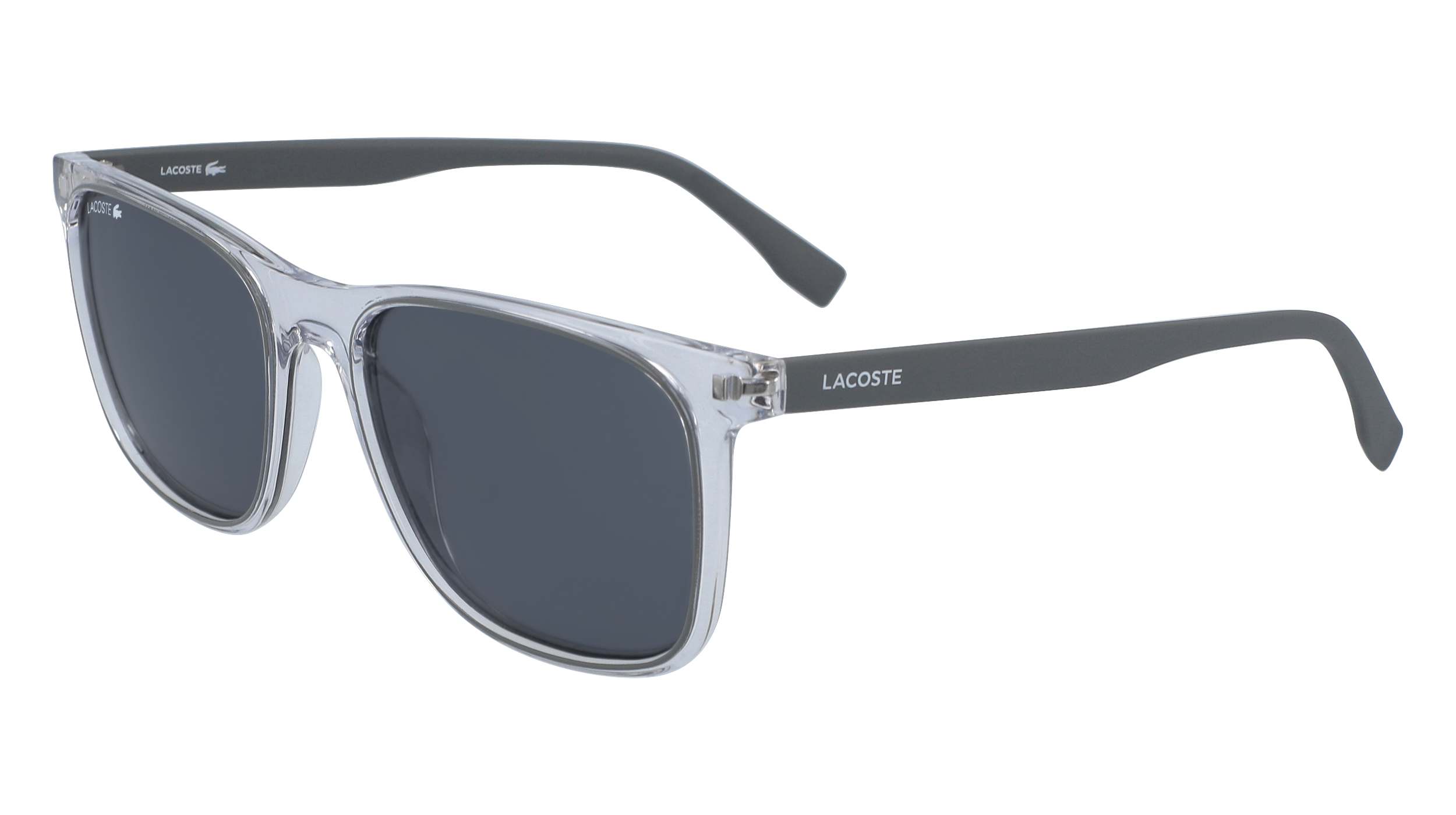 Lacoste Uomo L882S 057 Occhiali Da Sole Iniettato Grigio Grigio Squadrata Fotocromatiche Fotocromatiche
