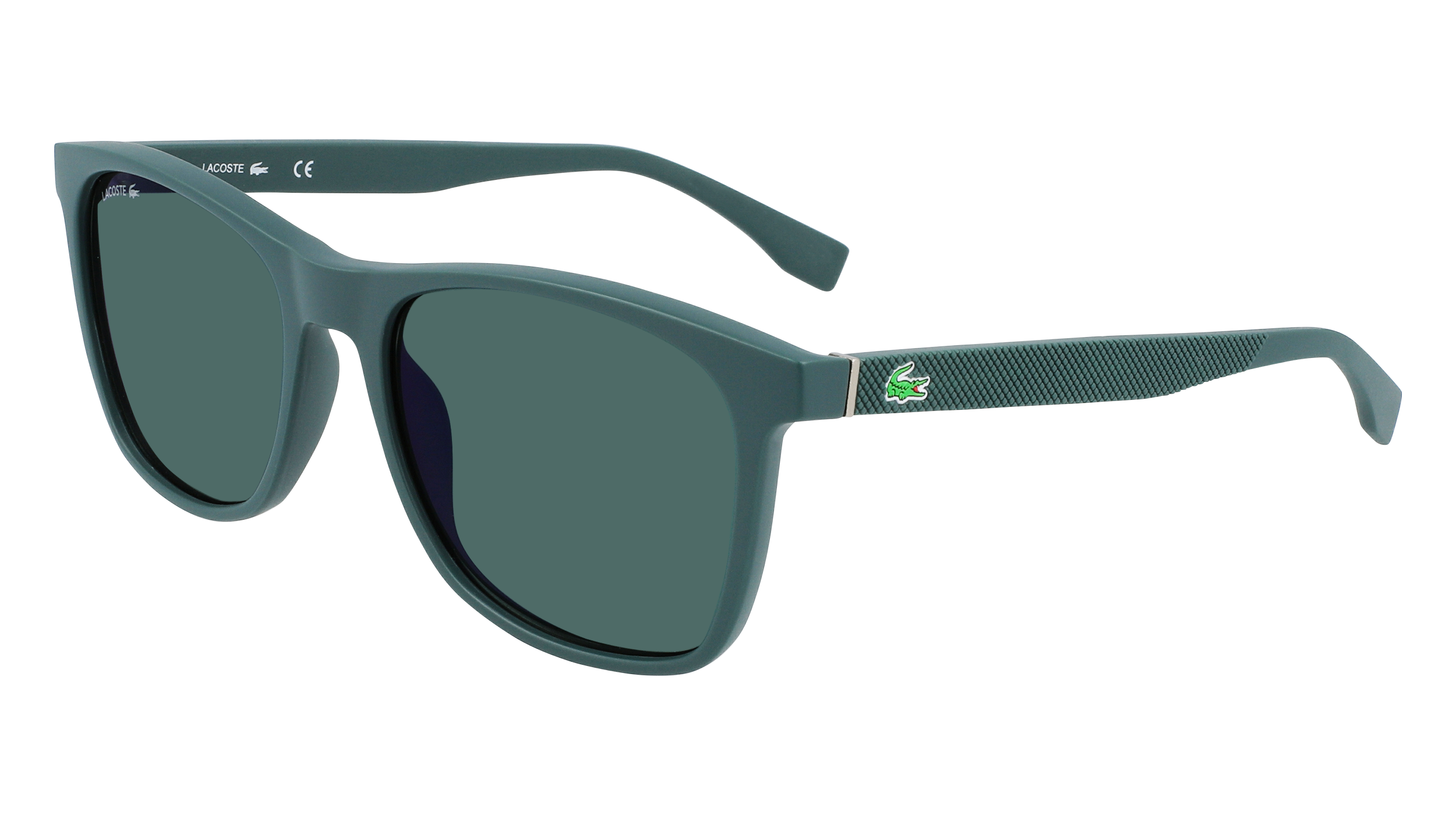 Lacoste Uomo L860Se 315 Occhiali Da Sole Bio-Iniettato Verde Verde Squadrata Normale Normale