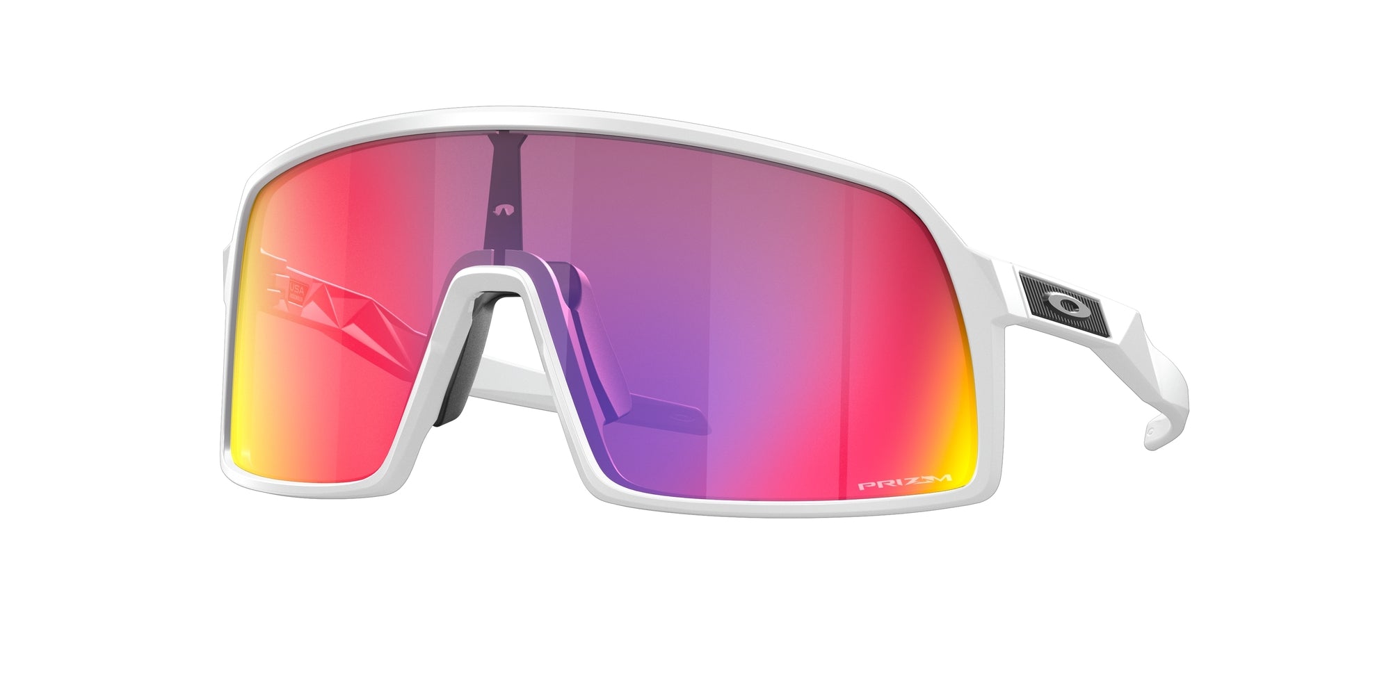 Oakley Unisex Oo9462 Sutro S 946205 Occhiali Da Sole O_Matter Bianco Viola Maschera Normale Prizm