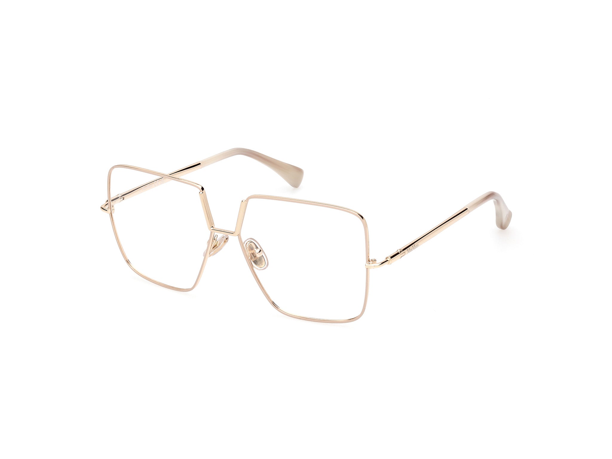Max Mara Donna Mm5120 025 Montature Da Vista Metallo Avorio  Farfalla Normale
