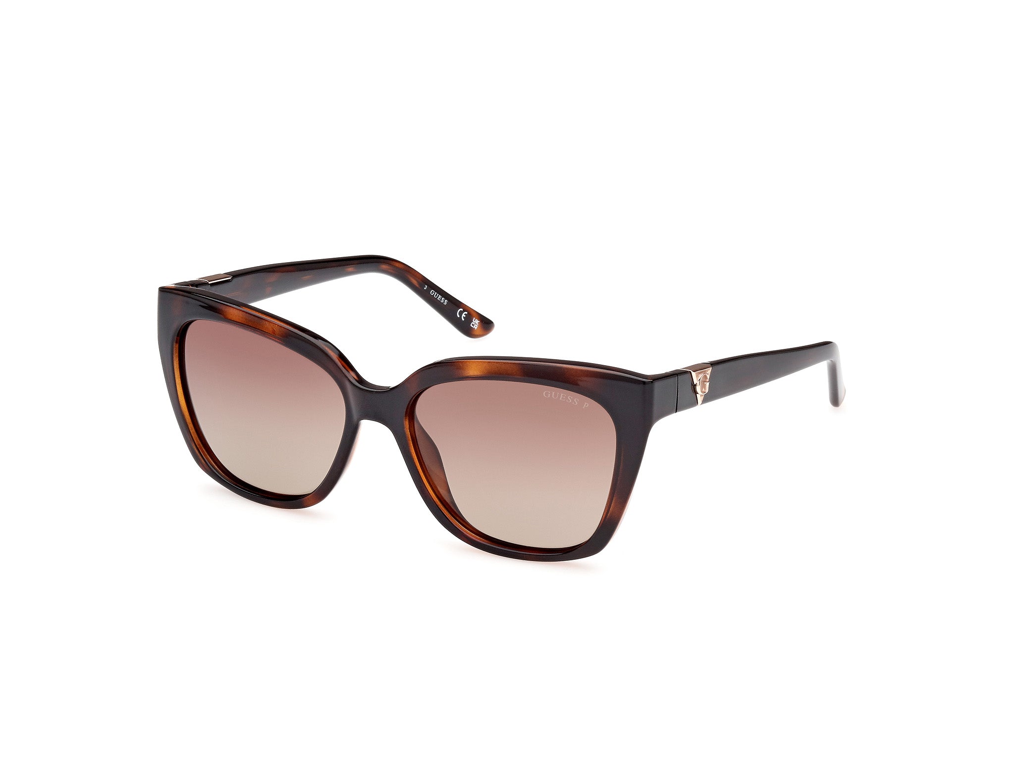 Guess Donna Gu7878 52H Occhiali Da Sole Iniettato   Squadrata Polarizzata