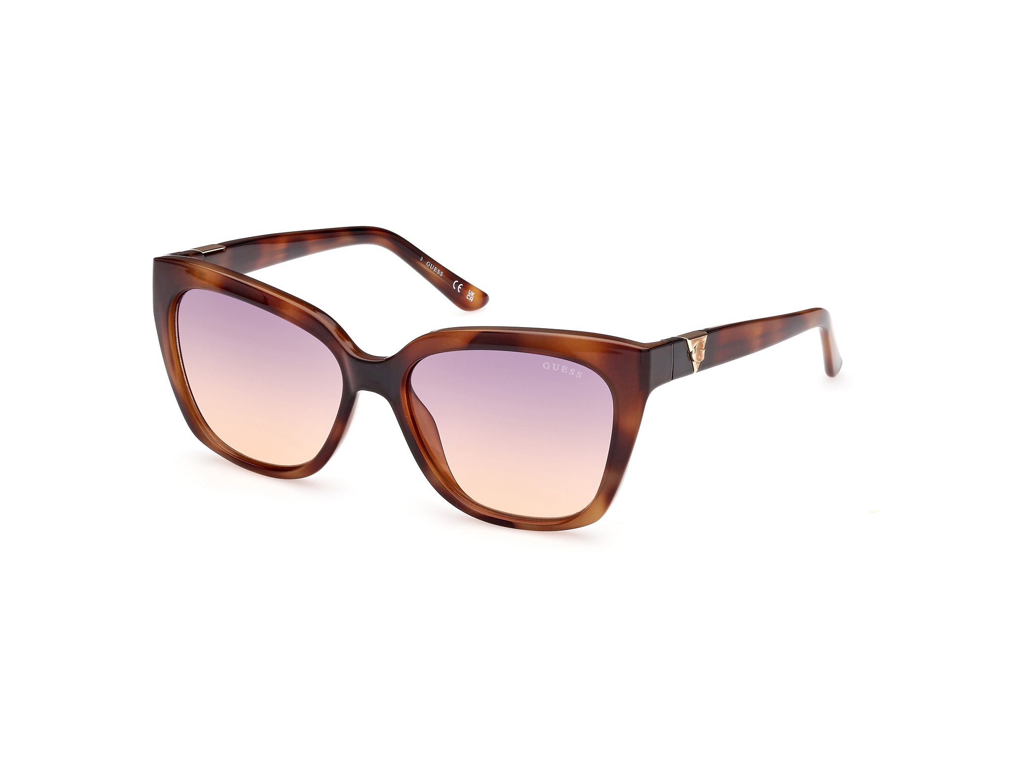 Guess Donna Gu7878 53Z Occhiali Da Sole Iniettato   Squadrata Normale Sfumato