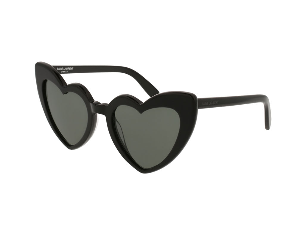 Saint Laurent Donna Sl 181 Loulou 001 Occhiali Da Sole Plastica Nero Grigio Geometrica Normale