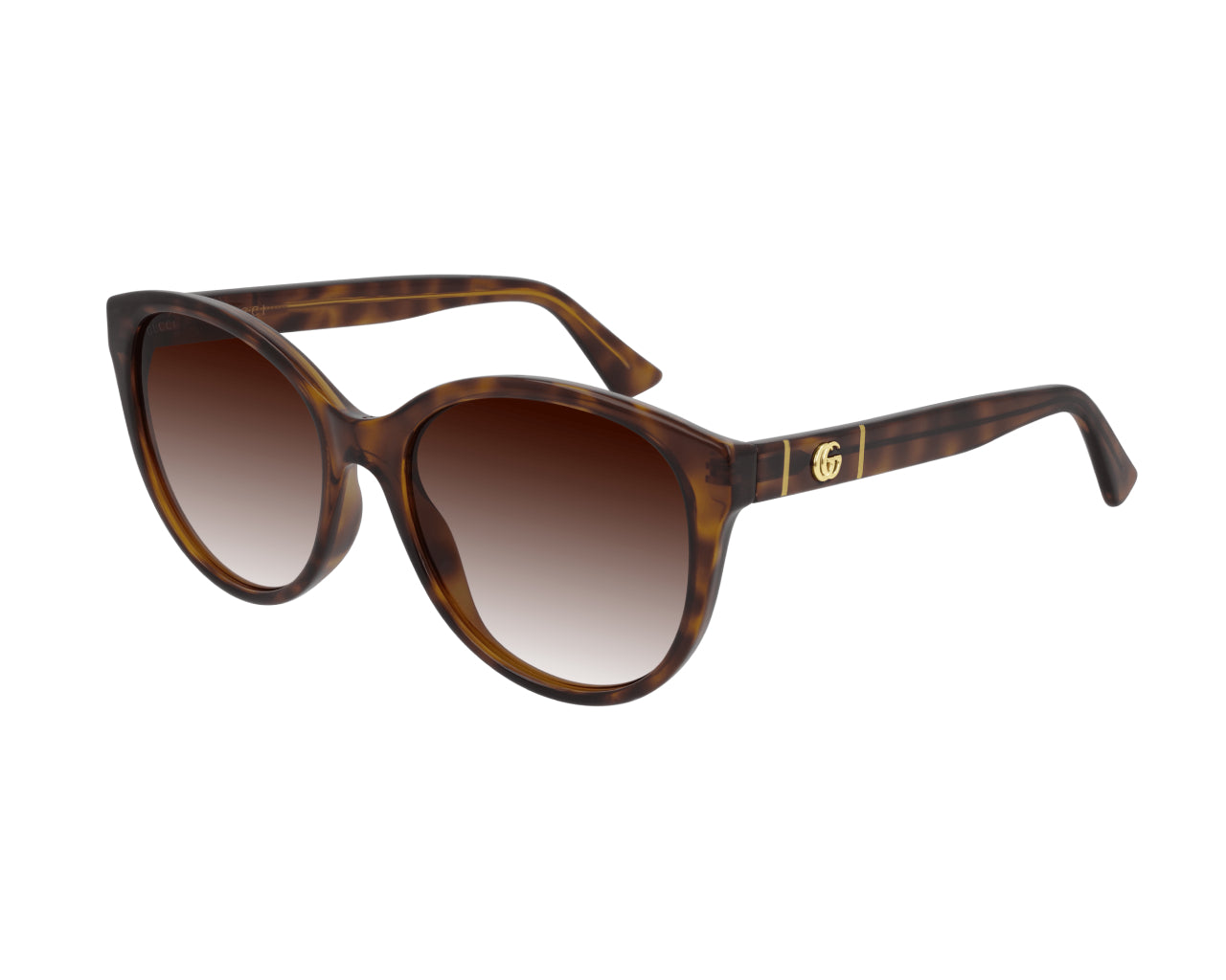 Gucci Donna Gg0631S 002 Occhiali Da Sole Iniettato Havana Marrone Cat Eye Normale Sfumato