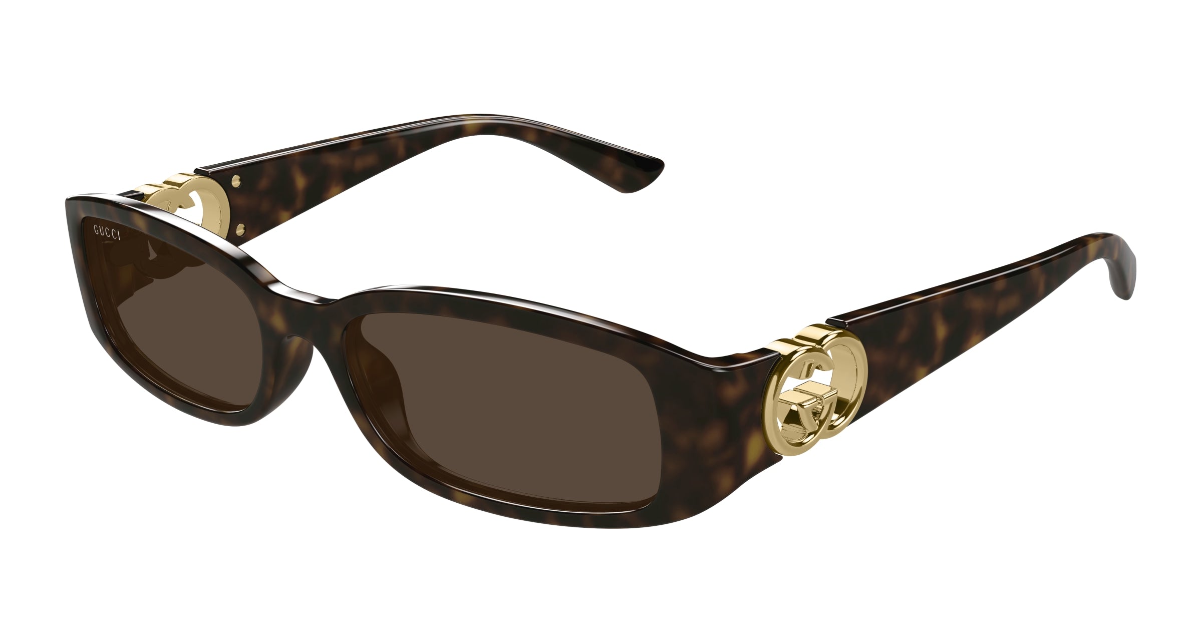 Gucci Donna Gg1661S 002 Occhiali Da Sole Iniettato Havana Marrone Squadrata