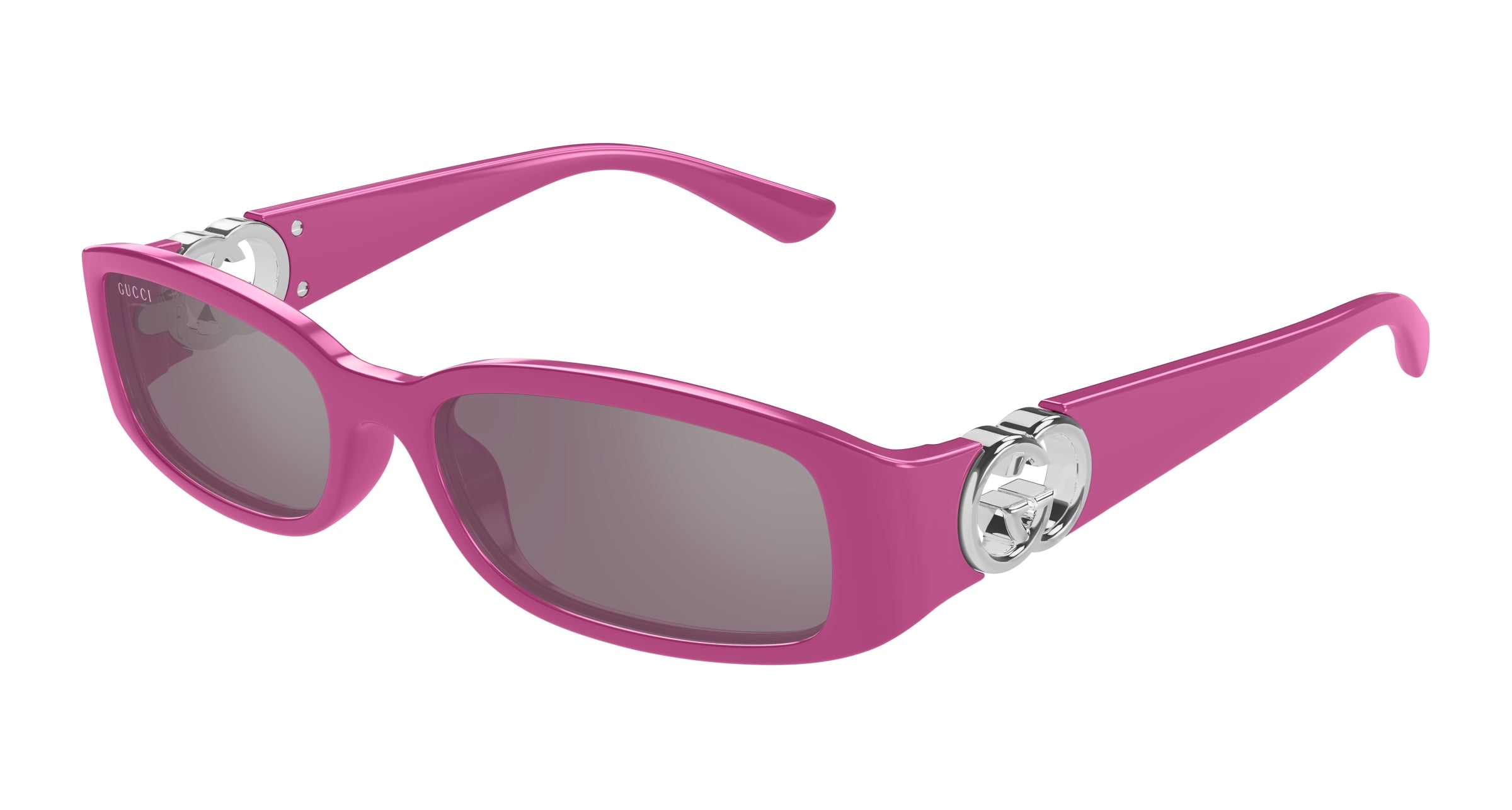 Gucci Donna Gg1661S 004 Occhiali Da Sole Iniettato  Rosa Squadrata