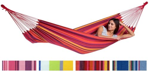 Amazonas Tahiti Amaca | Impermeabile E Resistente Ai Raggi Uv | Morbido Materiale Elltex | Colori Vivaci E Cordini Extra Lunghi | Superficie Di Riposo