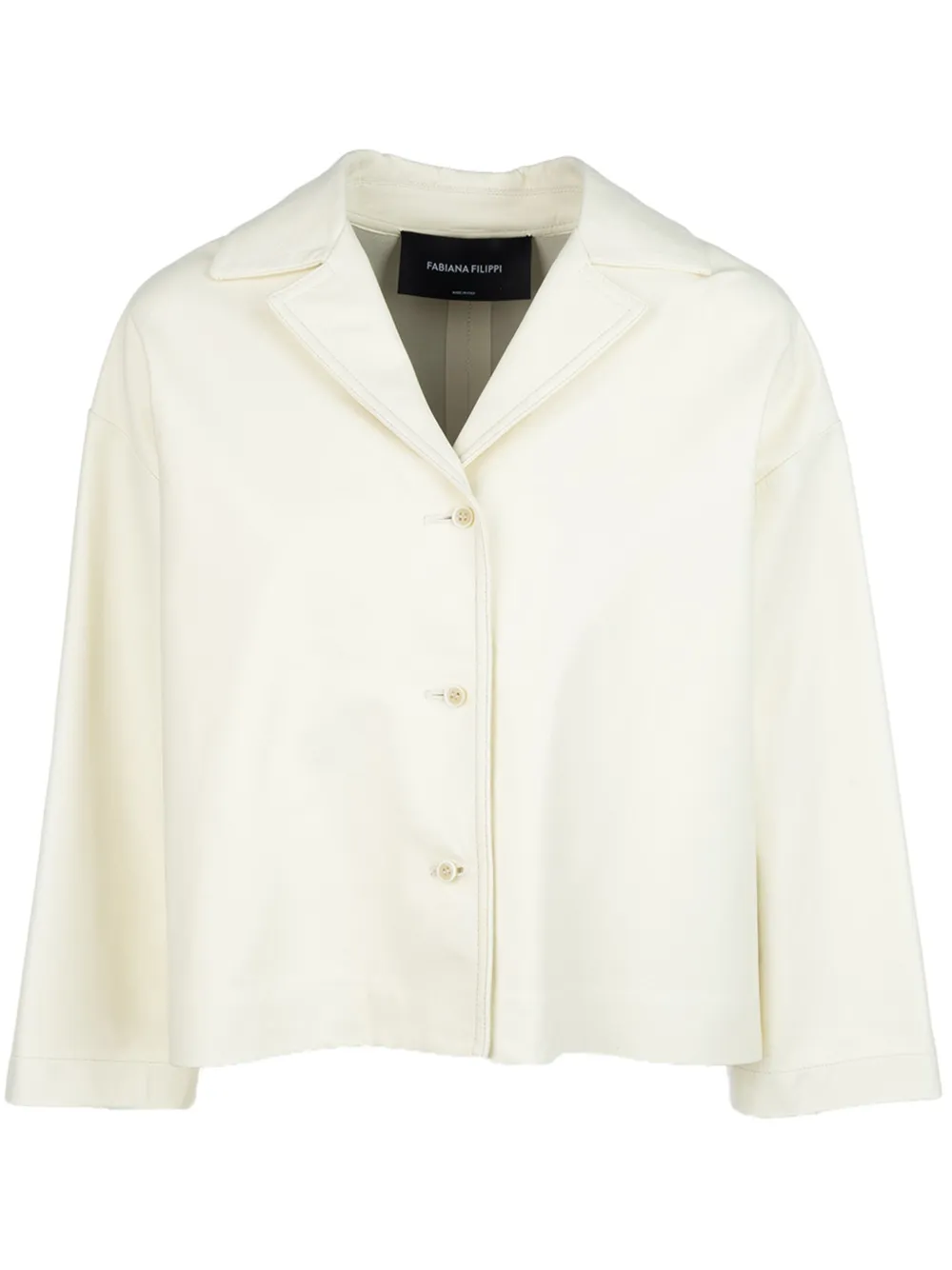 Fabiana Filippi leather jacket - Bianco