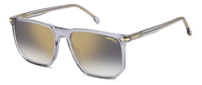 Carrera Uomo Carrera 329/S Kb7/Fq Occhiali Da Sole Acetato Grigio Grigio/Oro Geometrica  Specchiato