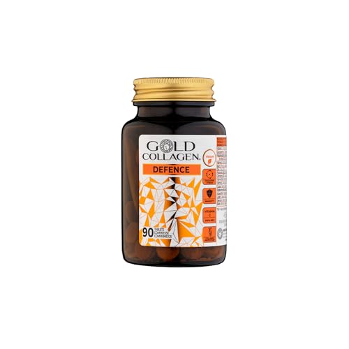 Gold Collagen Defence - Integratore Difese Immunitarie Antiossidante Per Formazione Collagene Pelle Unghie Capelli Sani Con Vitamina C E E, Biotina As