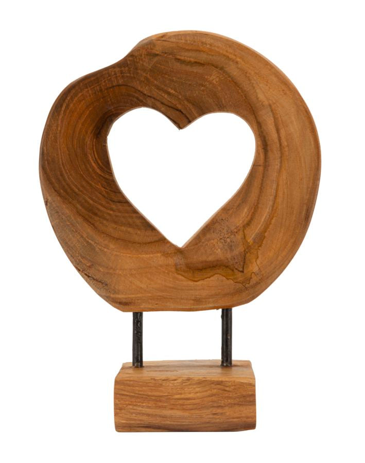 Scultura hasi in teak ric. cm 20x10x28 (pezzi unici - non rip. in serie)