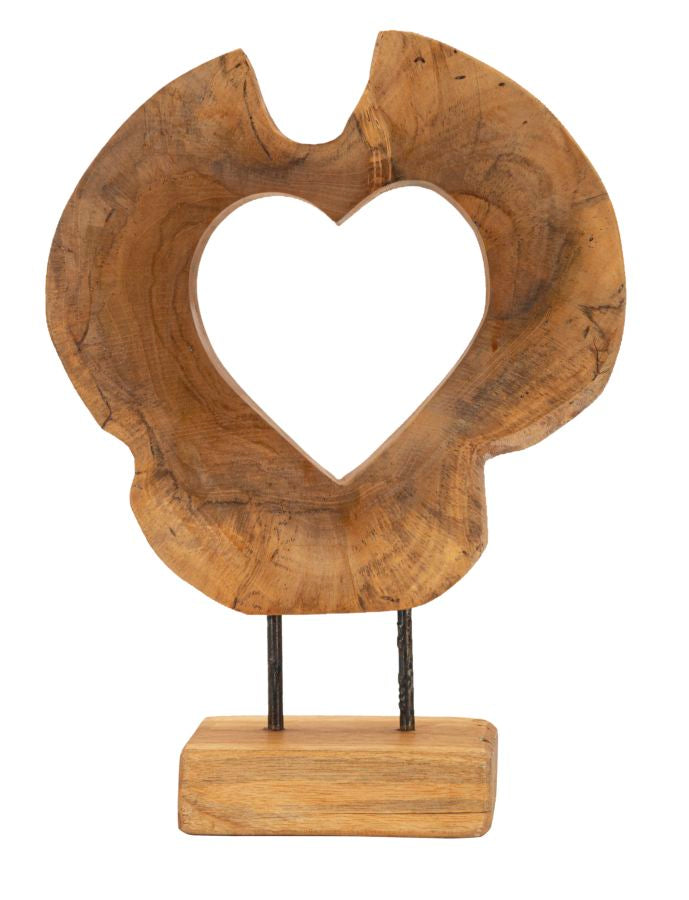 Scultura hasi in teak riciclato cm 28x10x38 (pezzi unici - non rip. in serie)
