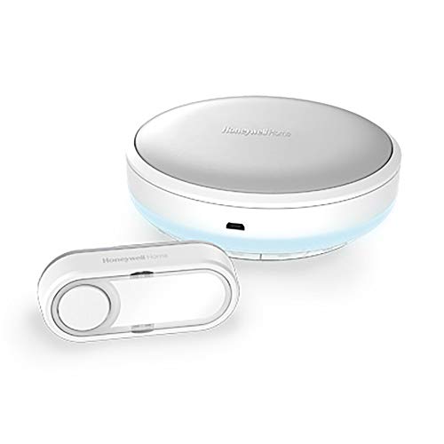 Timbre Portátil Inalámbrico Con Indicador Luminoso Y Pulsador – Redondo, Blanco - Dcr315S