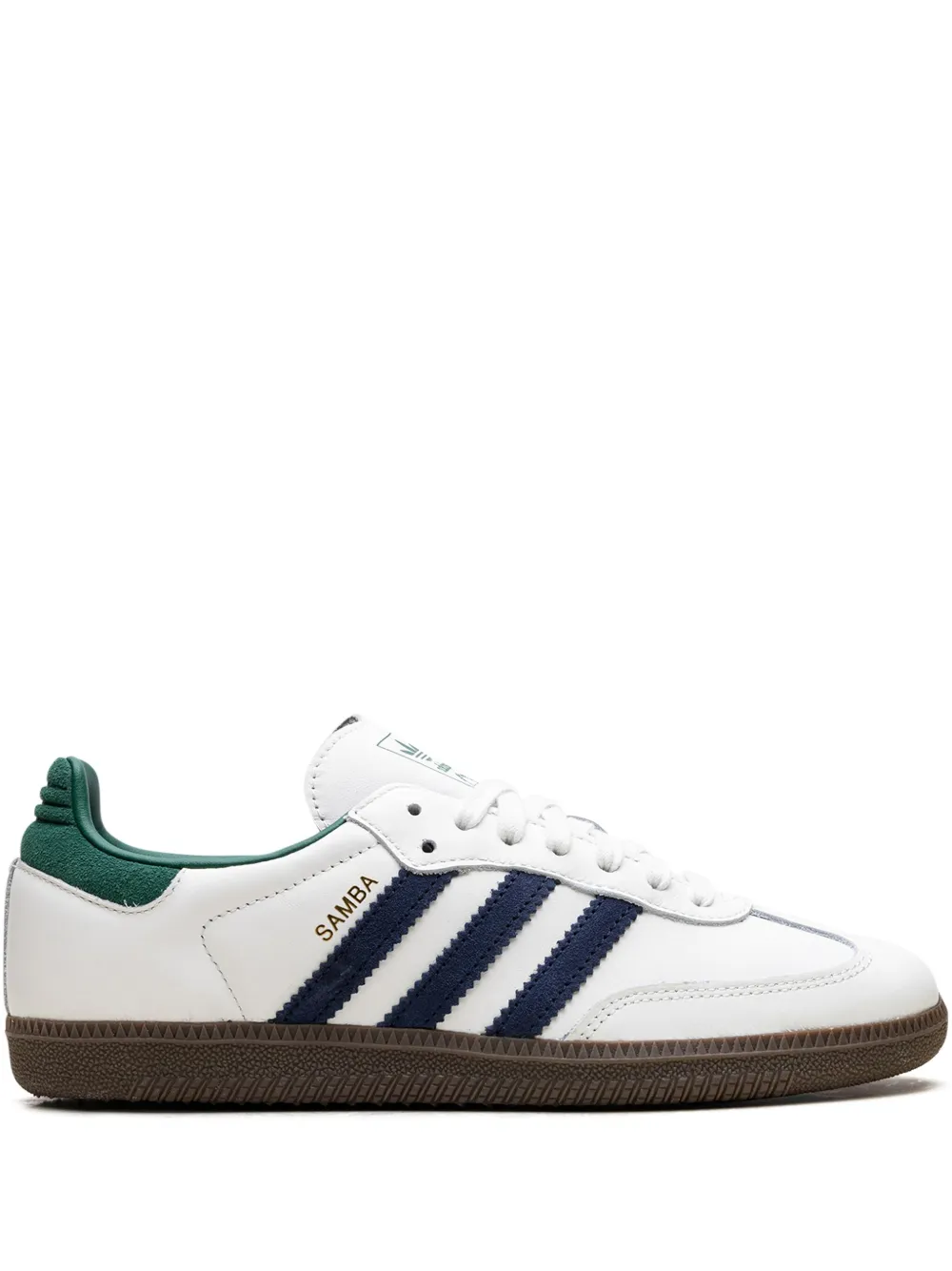 adidas Samba OG "Black White Collegiate Green" - Bianco