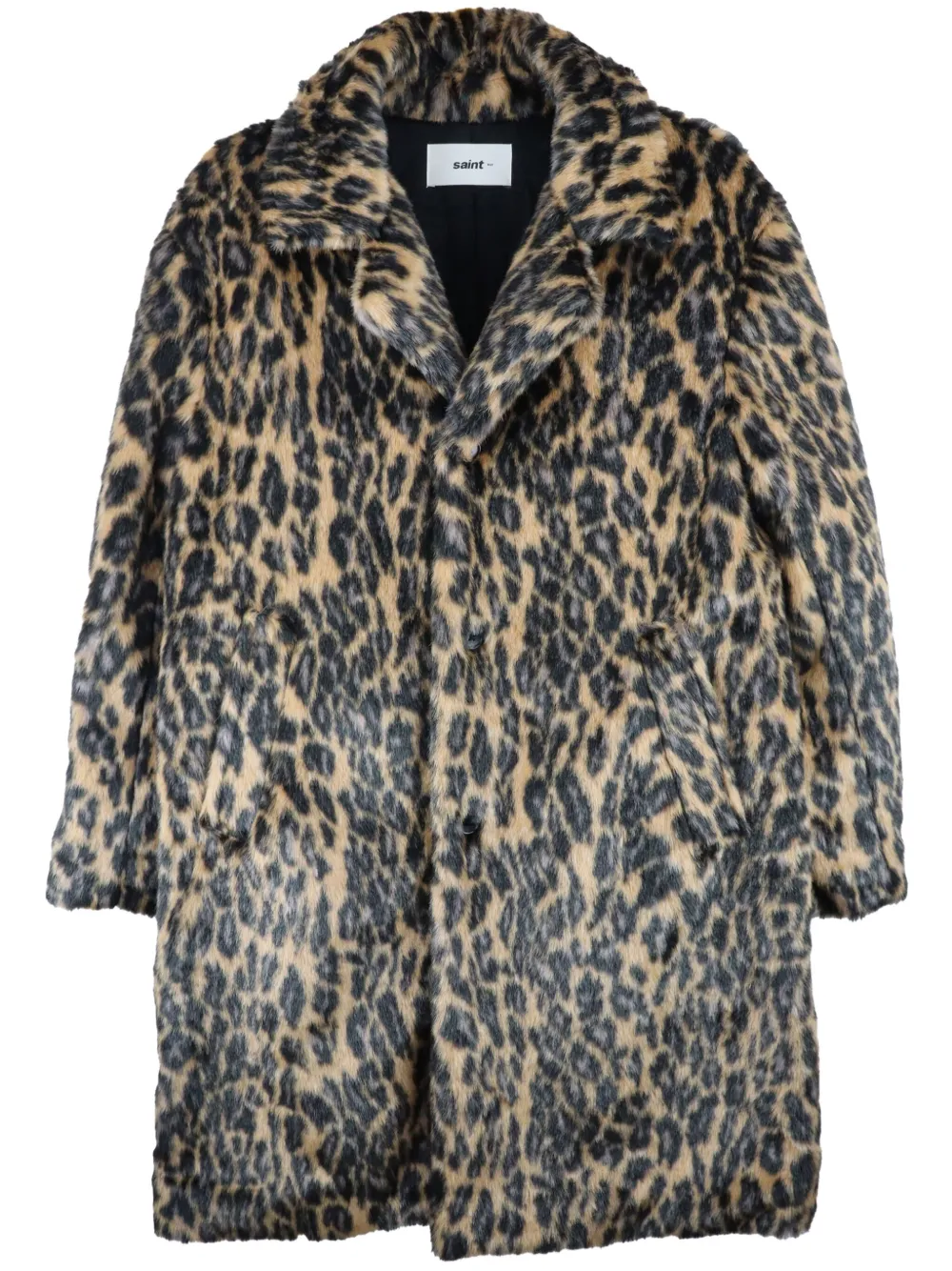 SAINT MXXXXXX leopard-print faux-fur coat - Toni neutri