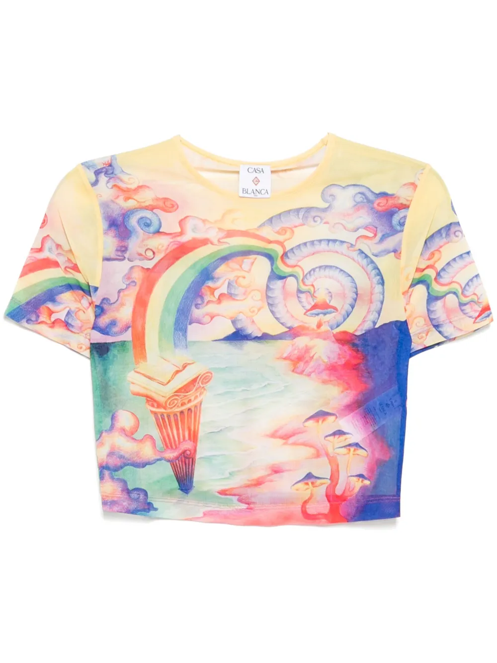 Casablanca T-shirt in rete - Multicolore
