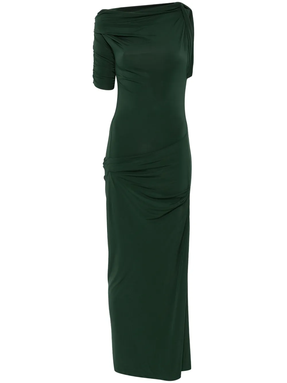 Jacquemus The Drapeado midi dress - Verde