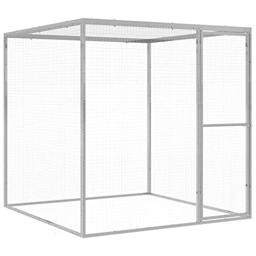 Gabbia Per Gatti In Acciaio Zincato, 1,5 X 1,5 X 1,5 M