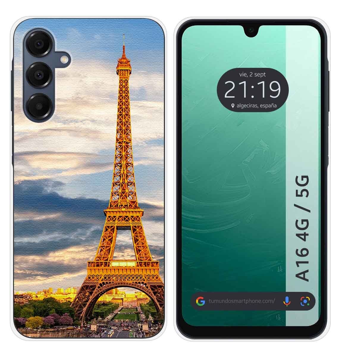 Cover Silicone per Samsung Galaxy A16 4G/5G Disegno Paris Disegni