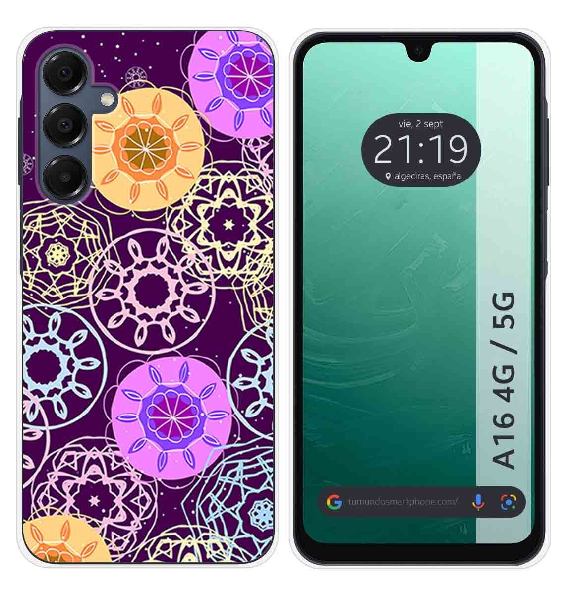 Cover Silicone per Samsung Galaxy A16 4G/5G Disegno Circolare Disegni