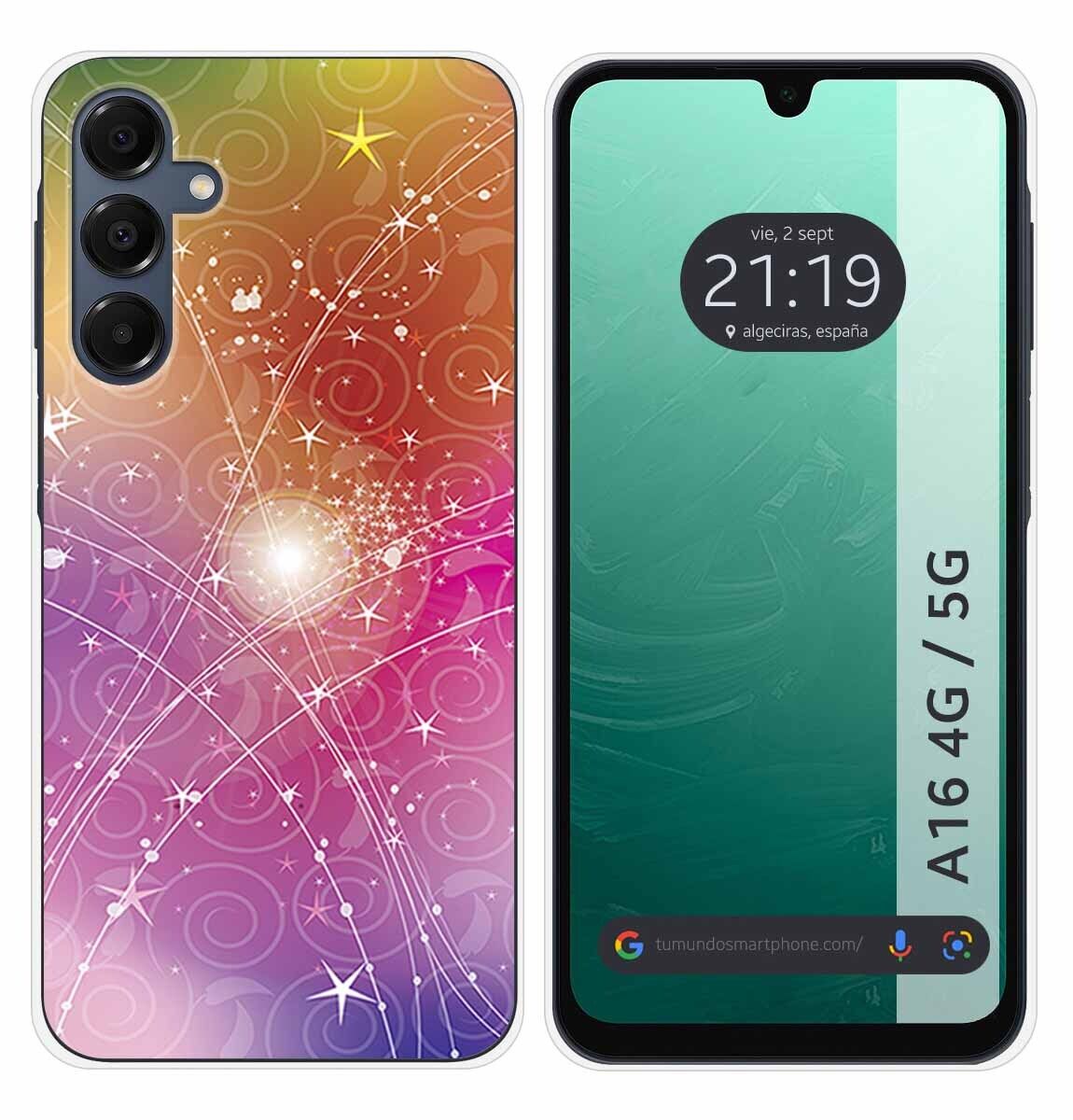 Cover Silicone per Samsung Galaxy A16 4G/5G Disegno Astratto Disegni